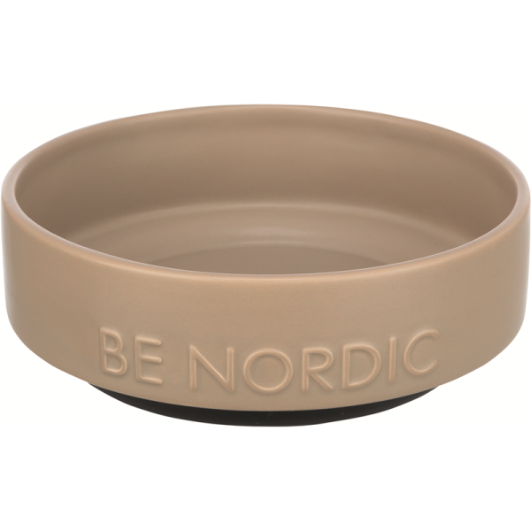 Trixie BE NORDIC Napf Ker./Gummi 0 5 l/ø 16 cm taup, Hunde Zubehör