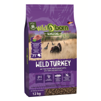 WILDBORN Wild Turkey 12 kg, Getreidefreies Hundefutter...