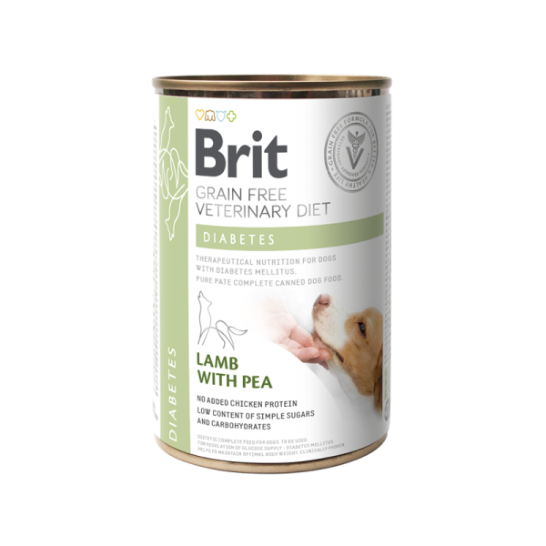 Brit Grain-Free Veterinary Diets - Dog - Cans - Diabetes 400 g