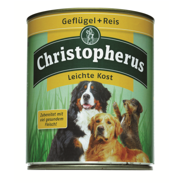 Christopherus Dog Dose leichte Kost Geflügel 800g
