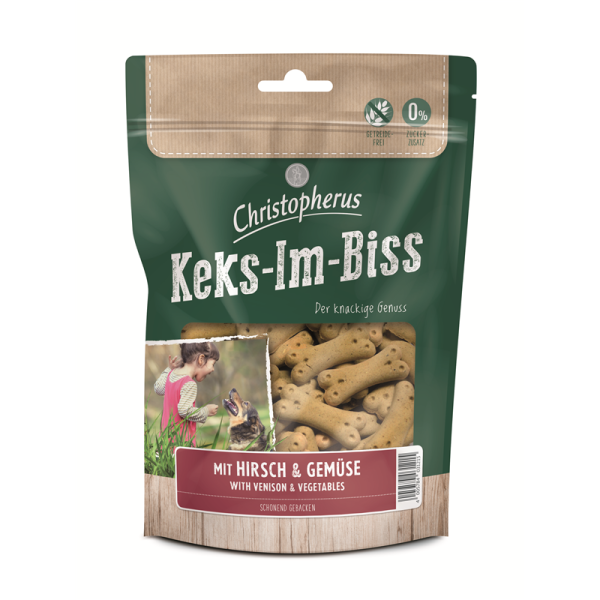 Christopherus Snacks Keks-Im-Biss mit Hirsch & Gemüse 175 g