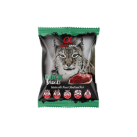 alpha spirit Cat Snacks Bag gewürfelt Ente 50g,...