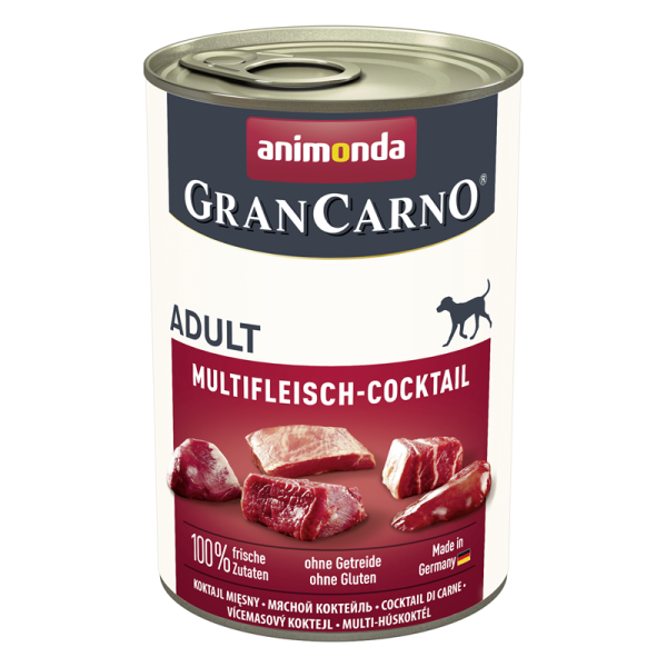Animonda Dog Dose GranCarno Adult Multi - Fleischcocktail 400g, Alleinfuttermittel für ausgewachsene Hunde