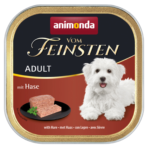 Animonda Dog Vom Feinsten Adult mit Kaninchen 150g, Alleinfuttermittel für ausgewachsene Hunde