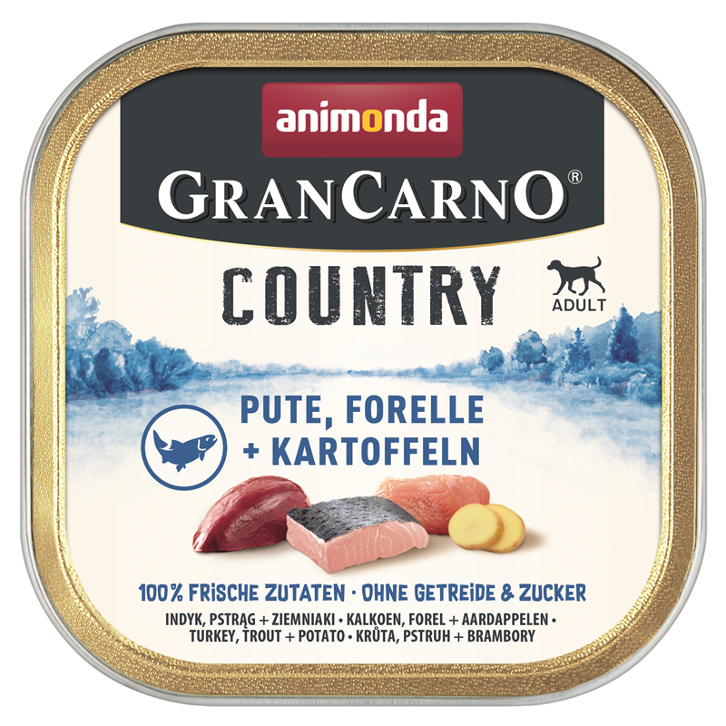 Animonda Dog GranCarno Adult Pute, Forelle + Kartoffel 150g