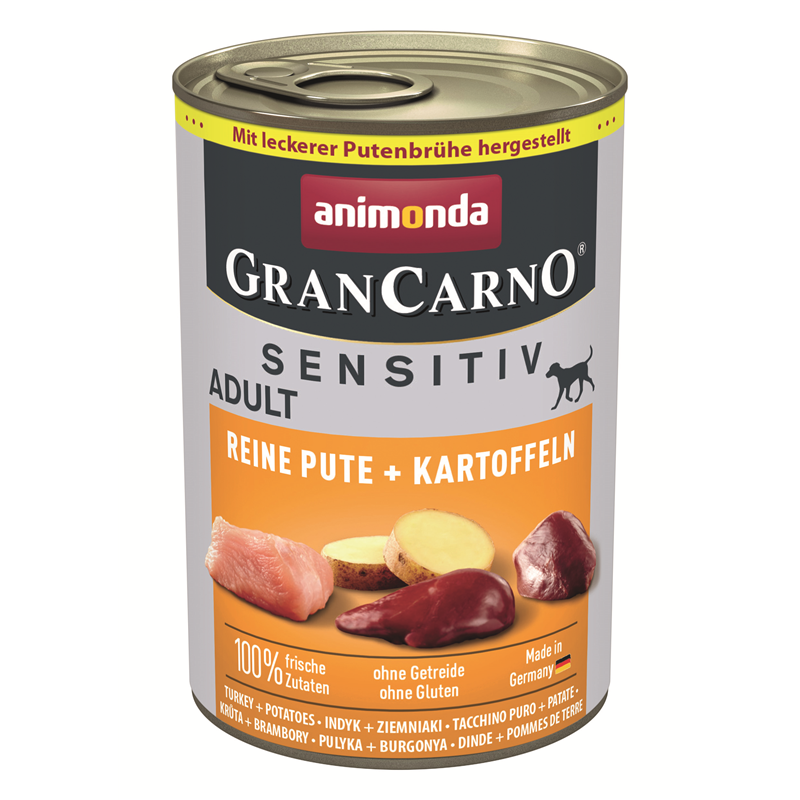 Animonda GranCarno Adult Sensitive Pute + Kartoffel pur 400 g