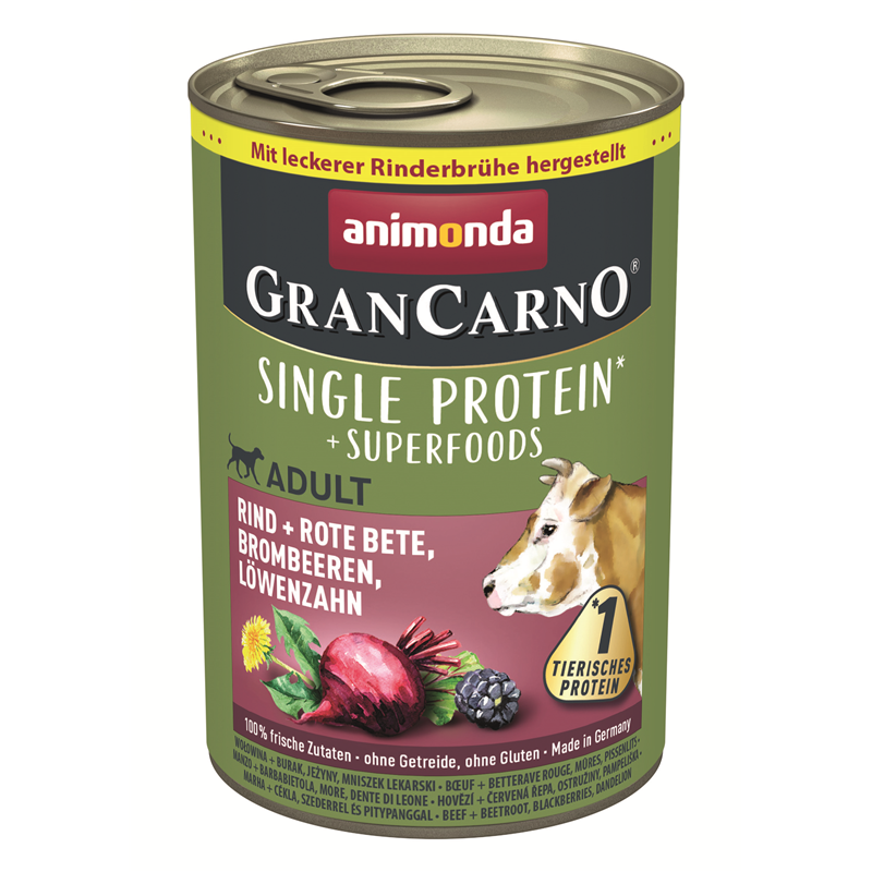 Animonda Dog Dose GranCarno Adult Superfood Rind+Rote Beete 400g