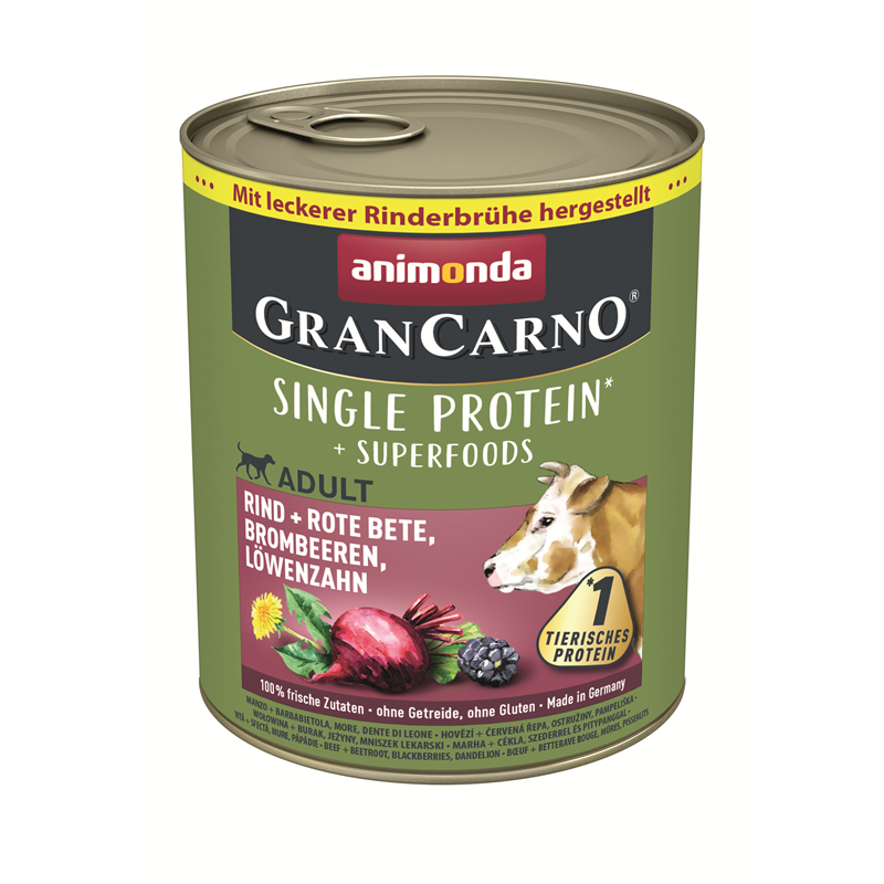 Animonda Dog Dose GranCarno Adult Superfood Rind + Rote Beete 800 g