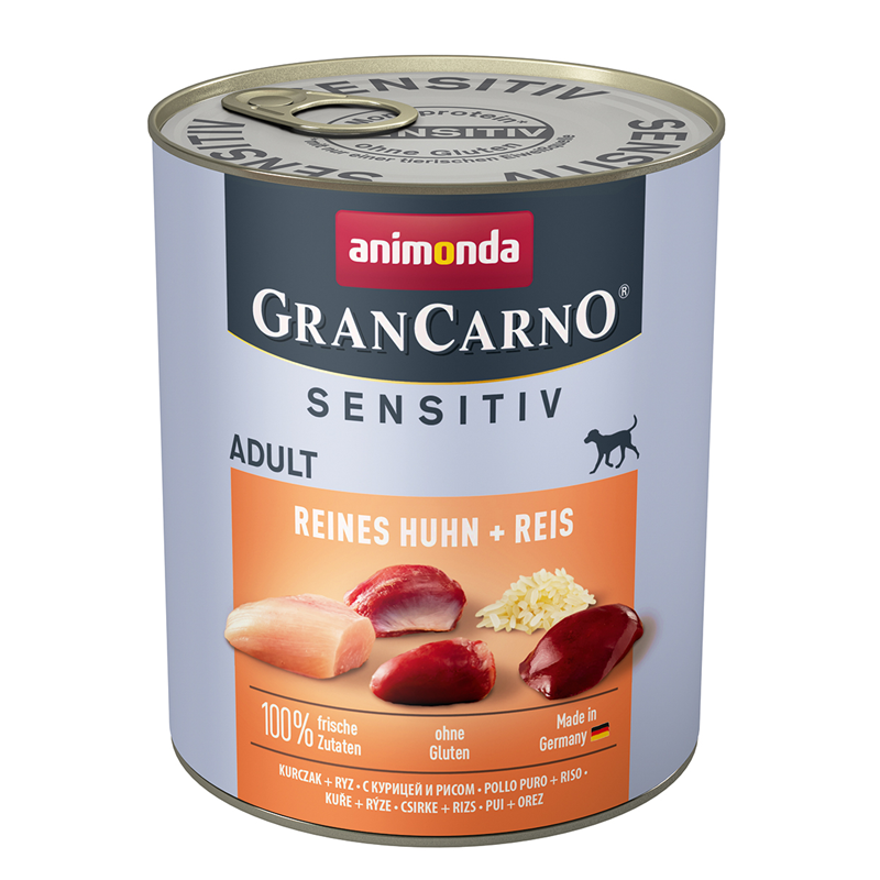 Animonda GranCarno Adult Sensitive Reines Huhn + Reis 800 g