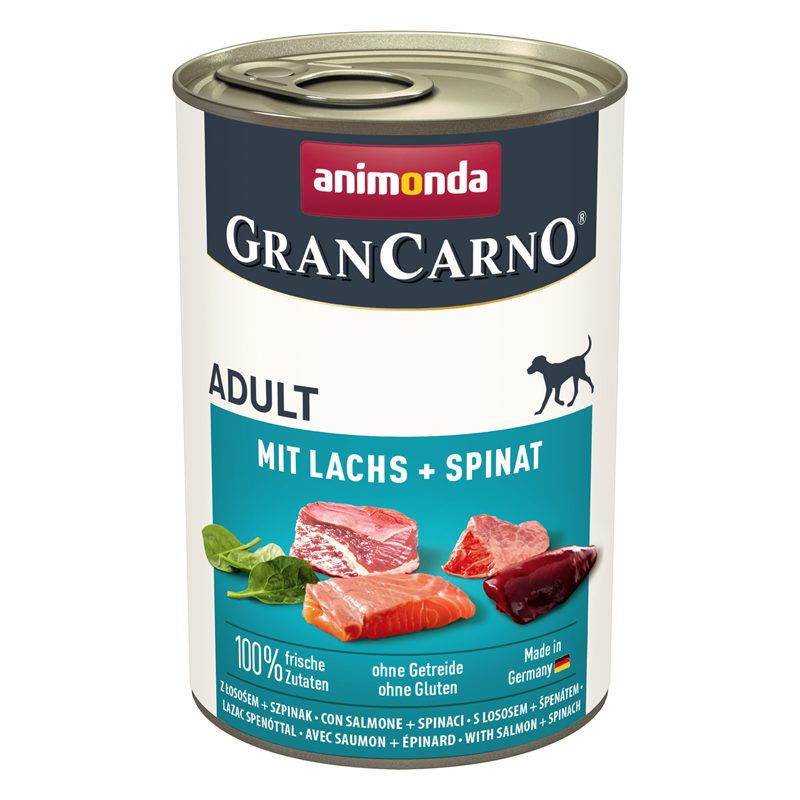 Animonda Dose GranCarno Adult mit Lachs + Spinat 400 g