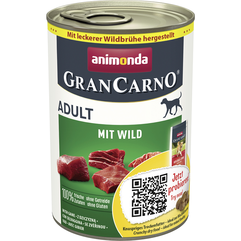 Animonda Dose GranCarno Adult mit Wild 400 g