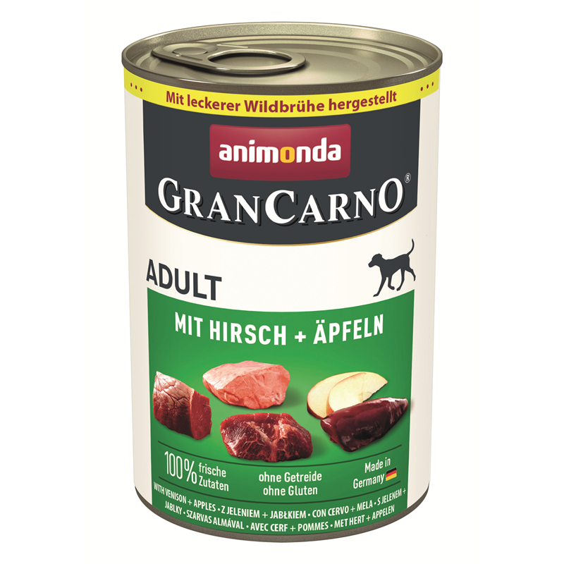 Animonda Dose GranCarno Adult mit Hirsch + Äpfeln 400 g