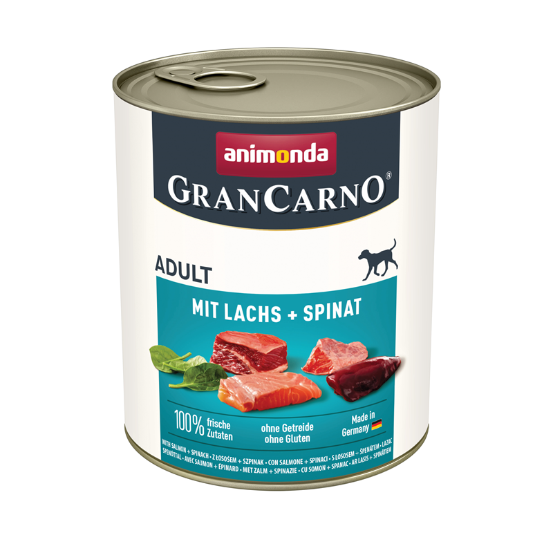 Animonda Dog Dose GranCarno Adult mit Lachs + Spinat 800 g