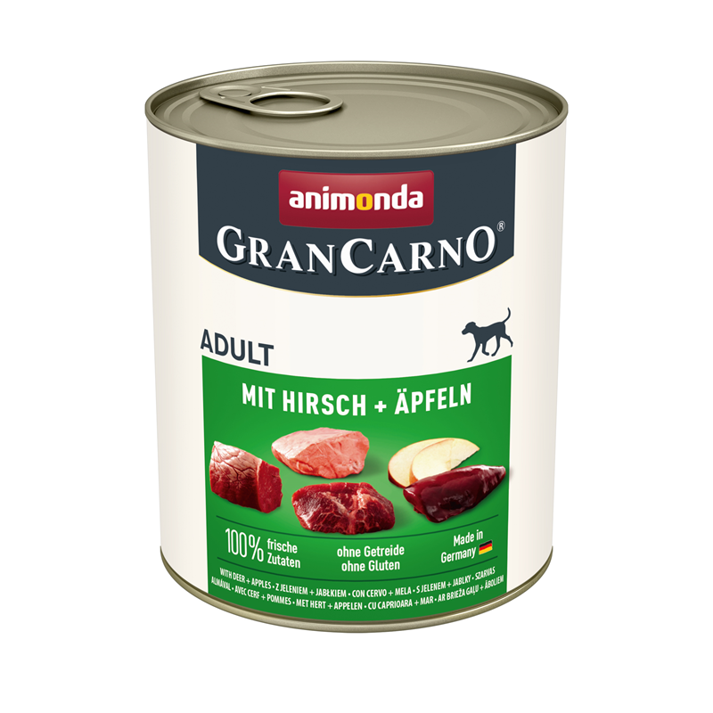 Animonda Dog Dose GranCarno Adult mit Hirsch + Äpfeln 800 g
