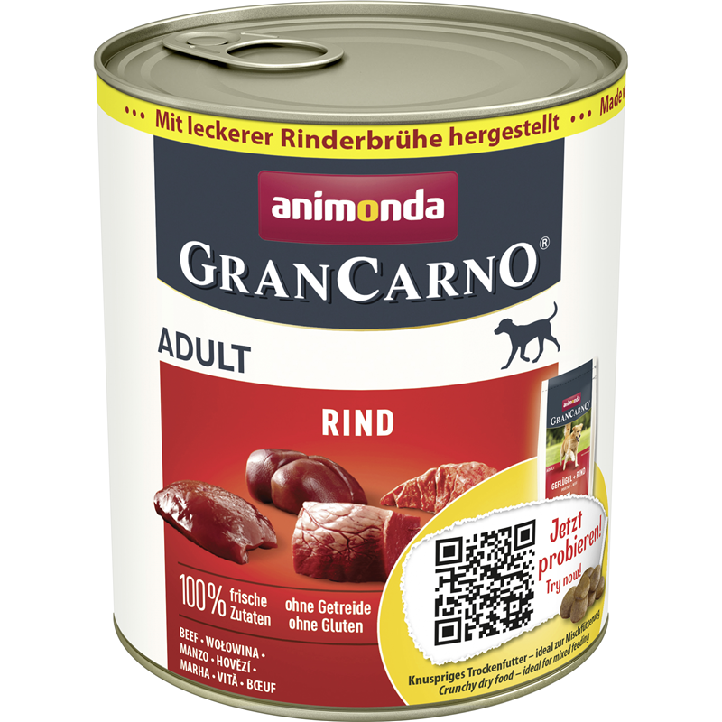 Animonda Dog Dose GranCarno Adult Rindfleisch pur 800 g