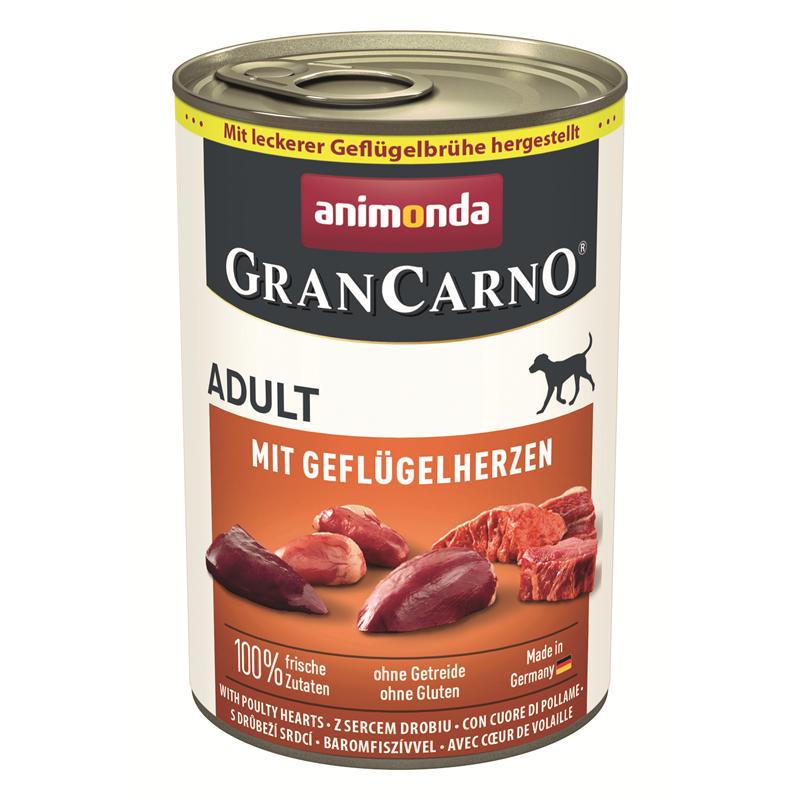Animonda GranCarno Adult mit Geflügelherzen 400 g
