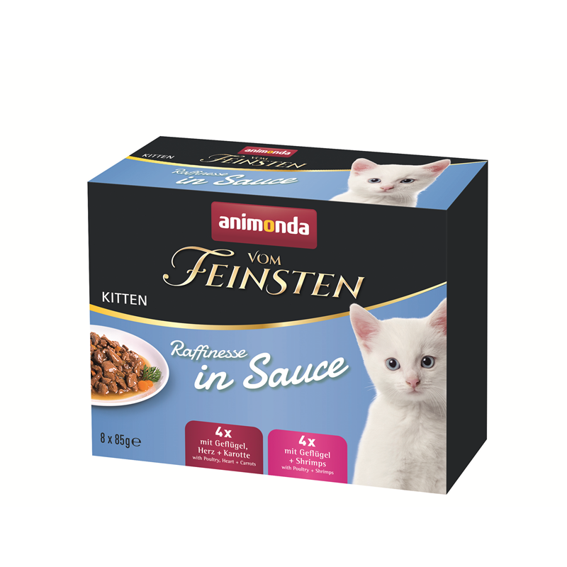 Animonda Vom Feinsten Raffinesse in Sauce Kitten Kitten 8 x 85g Mixpack 8 x 85 g