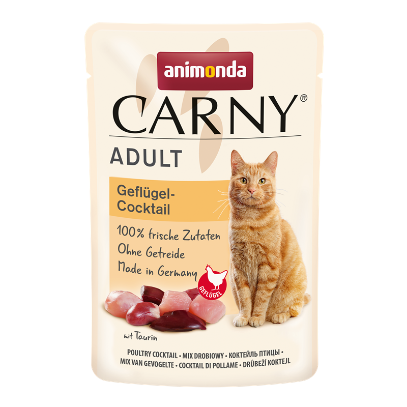 Animonda Cat Portionsbeutel Carny Adult Geflügel-Cocktail 85g