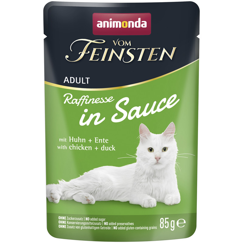 Animonda Vom Feinsten Raffinesse in Sauce Adult mit Huhn + Ente 85 g