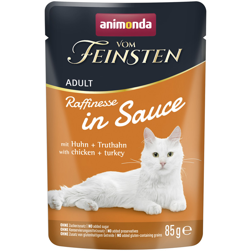 Animonda Vom Feinsten Raffinesse in Sauce Adult mit Huhn + Truthahn 85 g