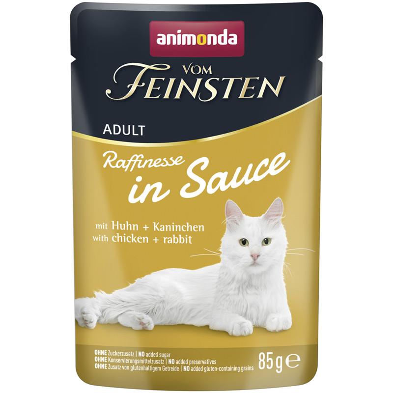 Animonda Vom Feinsten Raffinesse in Sauce Adult mit Huhn + Kaninchen 85 g