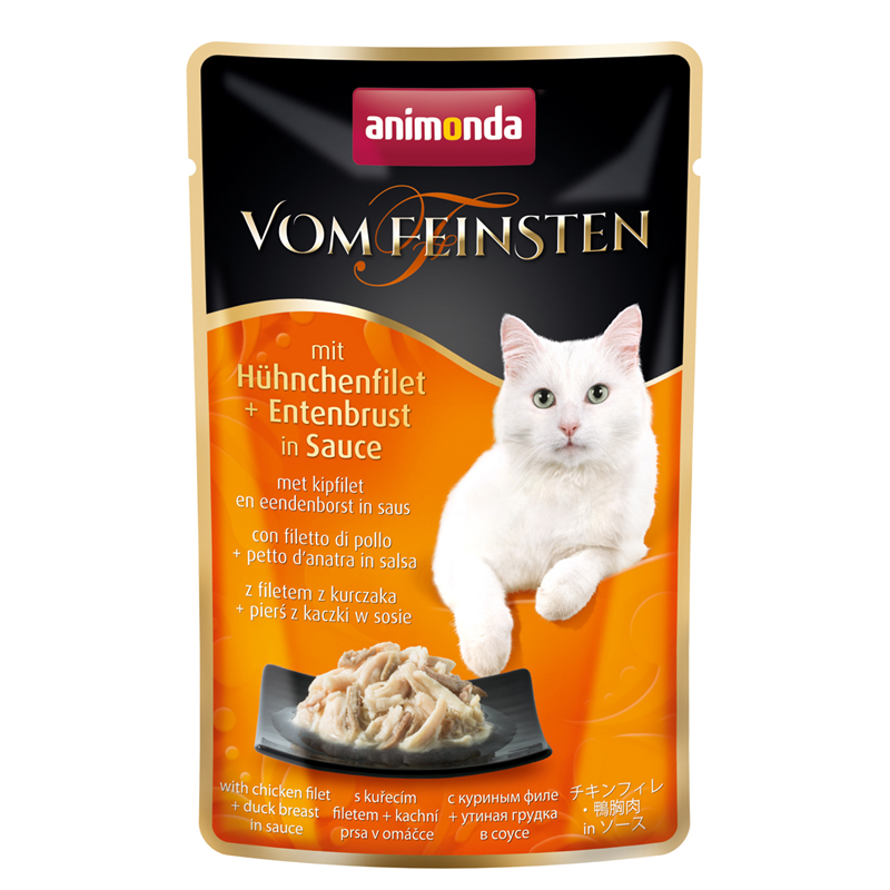 Animonda Portionsbeutel vom Feinsten mit Hühnchenfilet & Entenbrust in Sauce 50 g