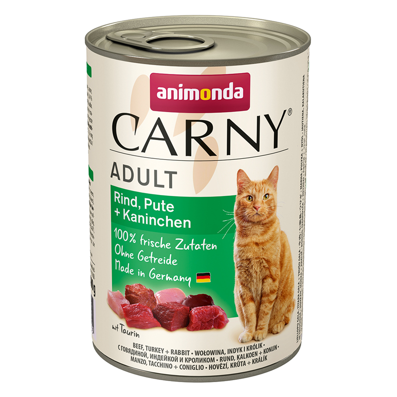 Animonda Cat Dose Carny Adult Rind & Pute & Kaninchen 400g