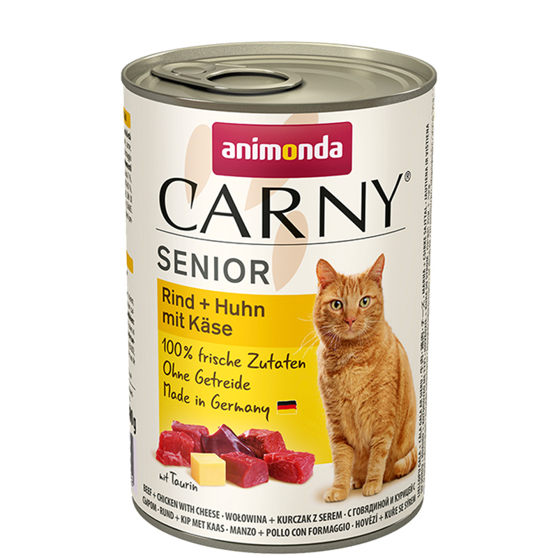 Animonda Cat Dose Carny Senior Rind & Huhn & Käse 400g