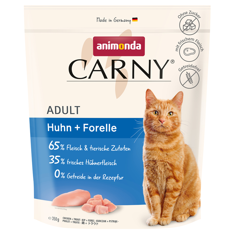 Animonda Cat Trocken Carny Adult Huhn + Forelle 350g