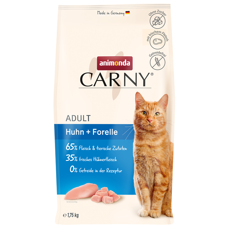 Animonda Cat Trocken Carny Adult Huhn + Forelle 1,75kg