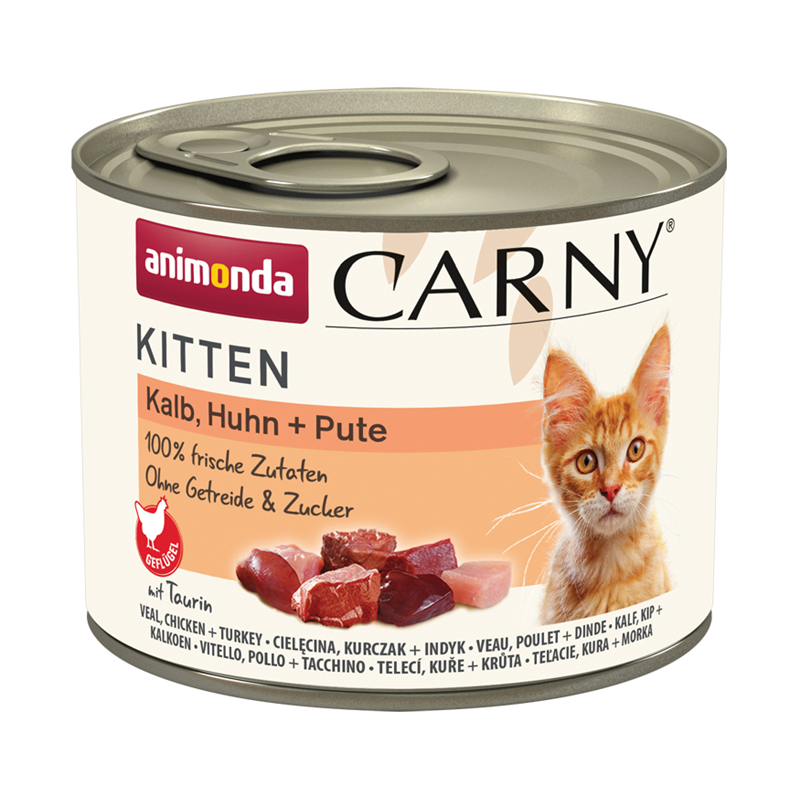 Animonda Cat Dose Carny Kitten Kalb, Huhn + Pute 200 g