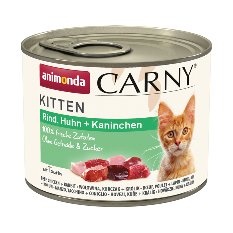Animonda Cat Dose Carny Kitten Rind, Huhn + Kaninchen 200 g