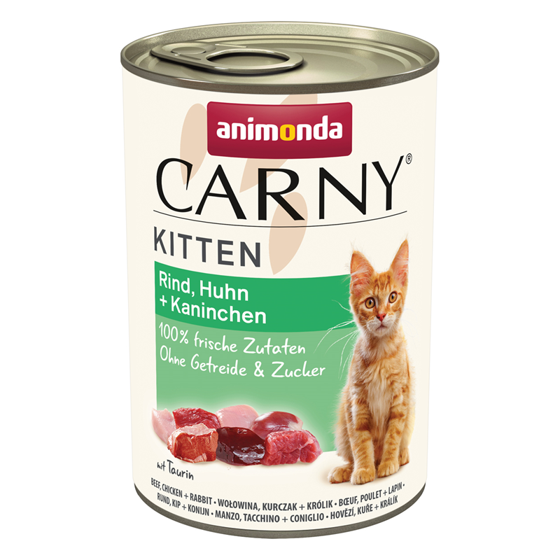 Animonda Cat Dose Carny Kitten Rind, Huhn + Kaninchen 400 g