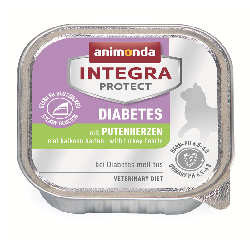 Animonda Cat Schale Integra Protect Diabetes mit Putenherzen 100g