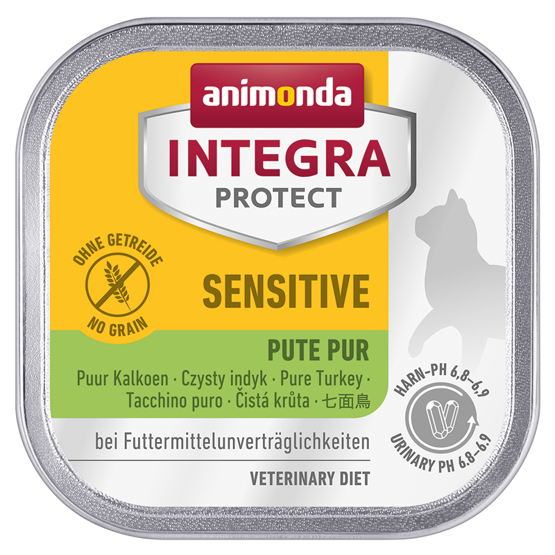 Animonda Cat Schale Integra Protect Sensitiv mit Pute pur 100g