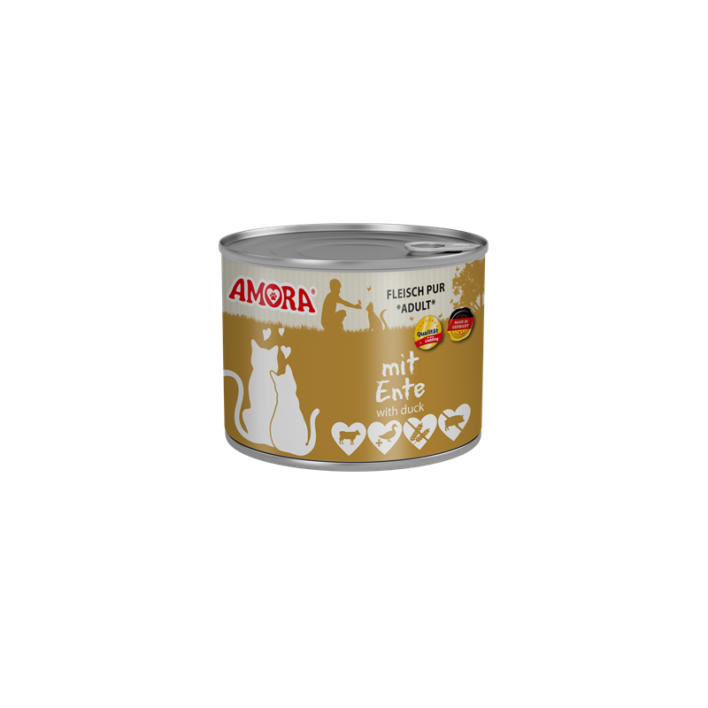 AMORA Cat Fleisch Pur mit Ente 200g