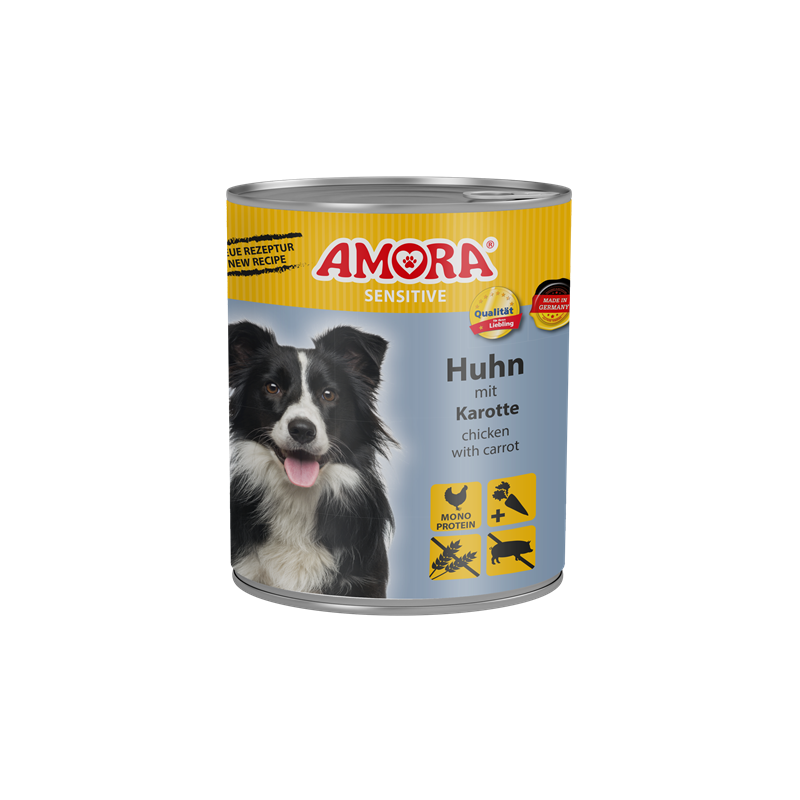 AMORA Sensitive Huhn+Karotte 800g