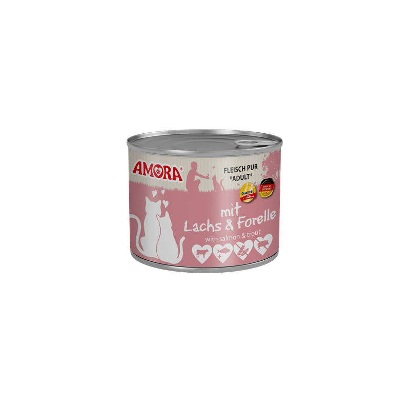 AMORA Fleisch Pur mit Lachs+Forelle 200g