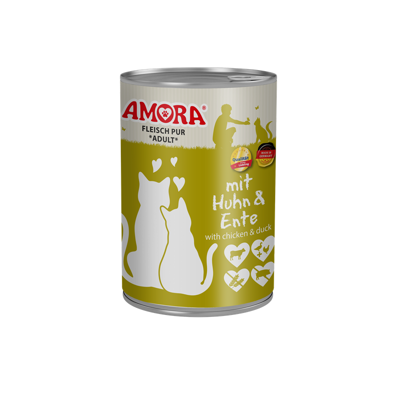 AMORA Fleisch Pur mit Huhn+Ente 400g