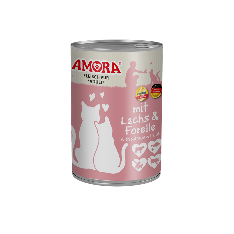 AMORA Fleisch Pur mit Lachs+Forelle 400g