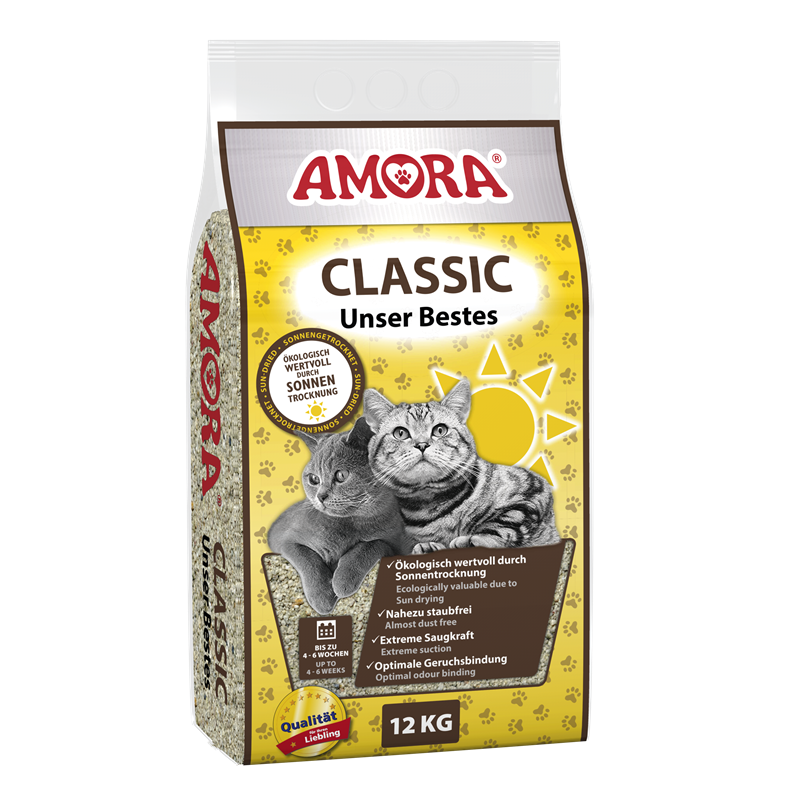 AMORA Katzenstreu Classic unser Bestes 12kg