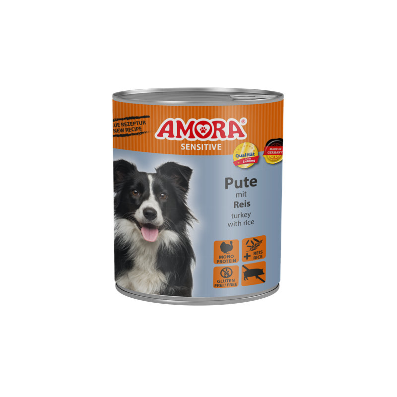 AMORA Sensitive Pute+Reis 800g