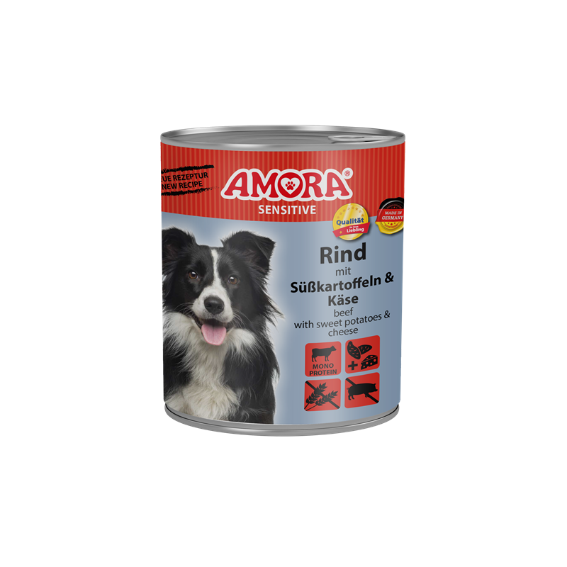 AMORA Sensitive Rind+Süßkartoffel 800g