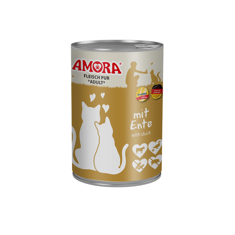 AMORA Cat Fleisch Pur mit Ente 400g