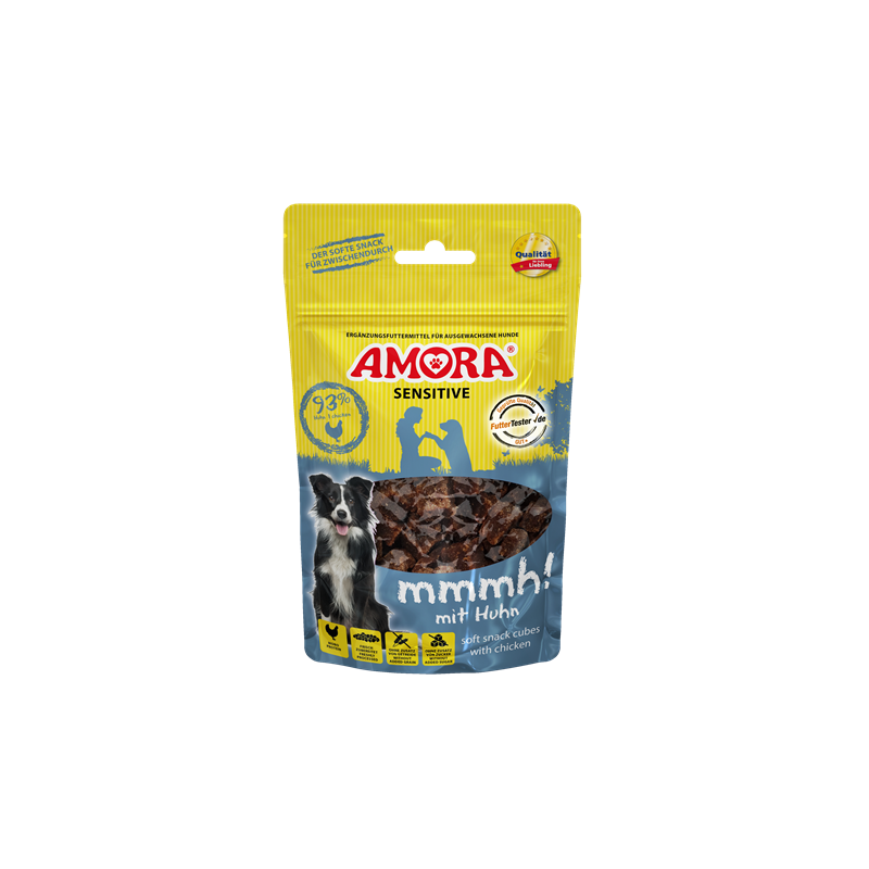 AMORA Dog Snack Sensitive mmmh! mit Huhn 100 g
