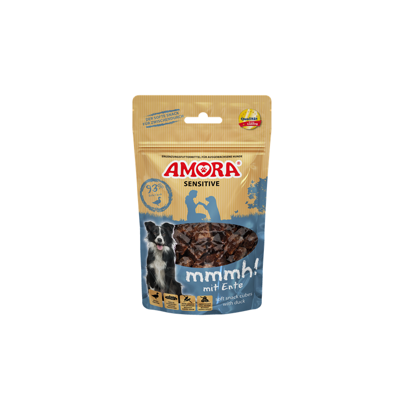 AMORA Dog Snack Sensitive mmmh! mit Ente 100 g