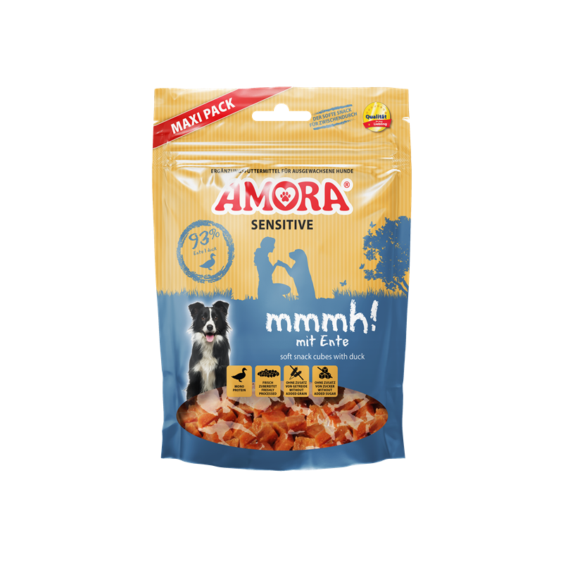 AMORA Dog Snack Sensitive mmmh! mit Ente 350 g