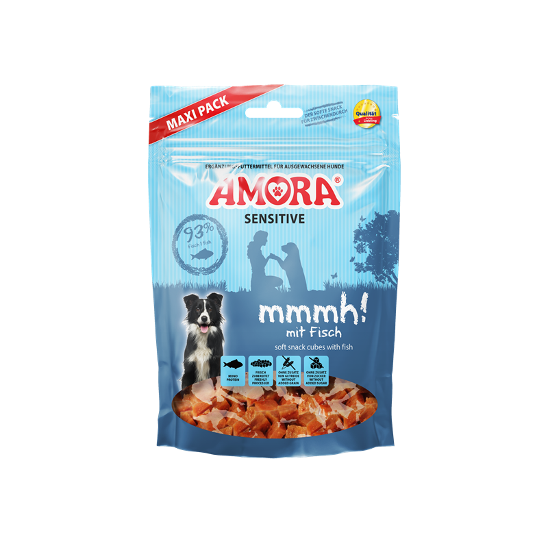AMORA Dog Snack Sensitive mmmh! mit Fisch 350 g