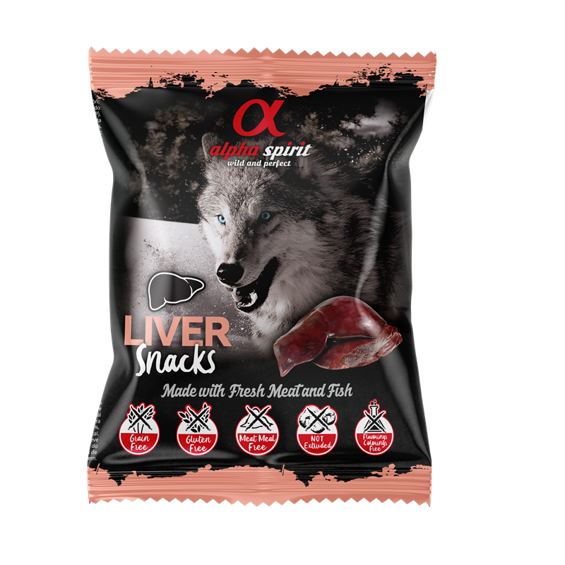 alpha spirit Snacks Bag gewürfelt Leber 50 g