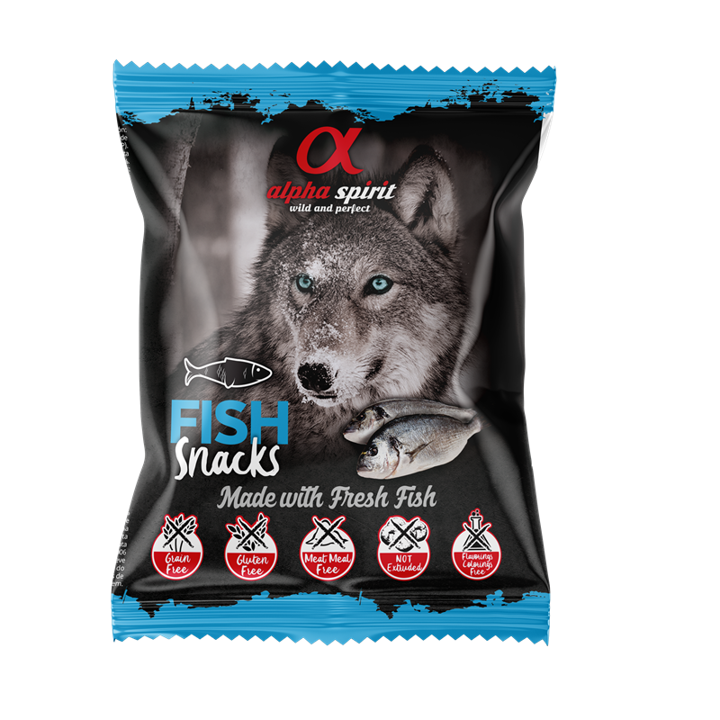 alpha spirit Snacks Bag gewürfelt Fisch 50 g
